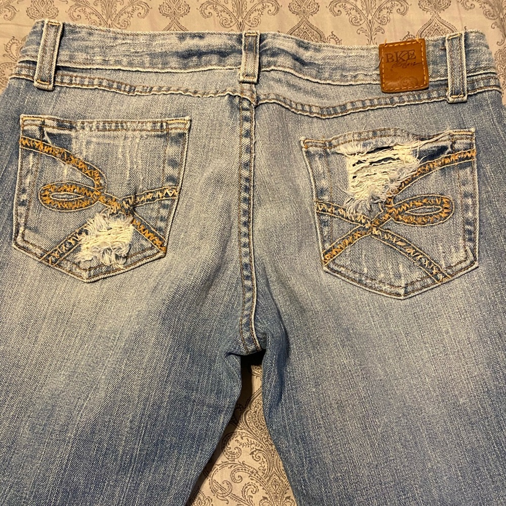 Distressed BKE Bootcut Jeans size 28